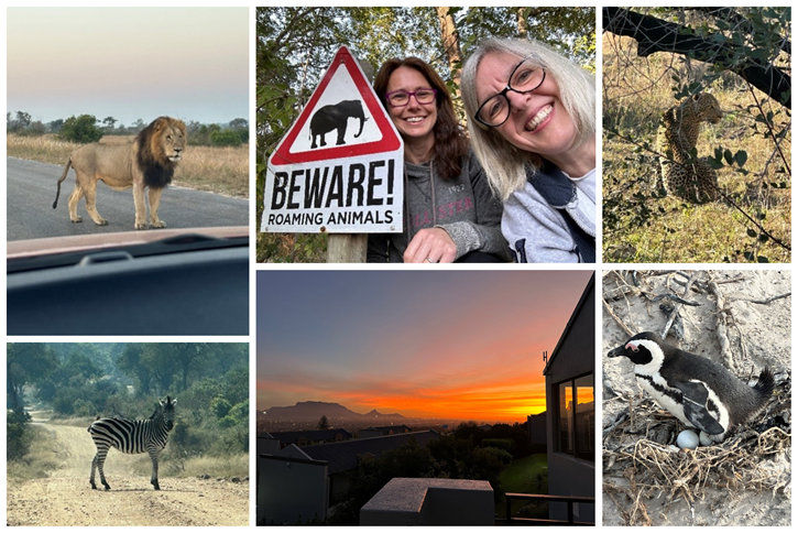 Prof Christl Donnelly and Sarah Hayes visit South Africa