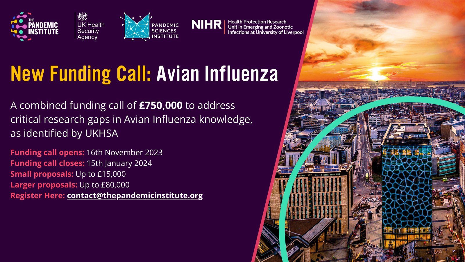 Avian Influenza Funding Call (Deadline 15th Jan 2024)
